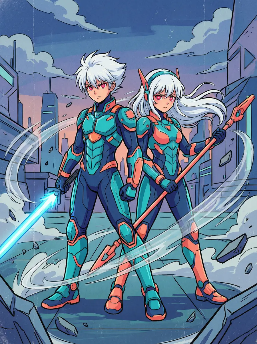 里番 同人画作 双子战士