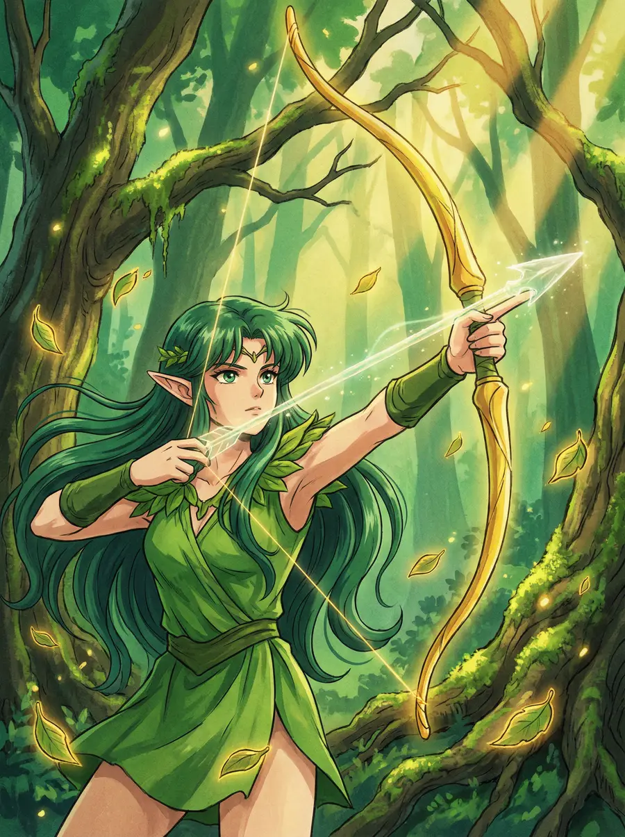 里番 同人画作 精灵弓手