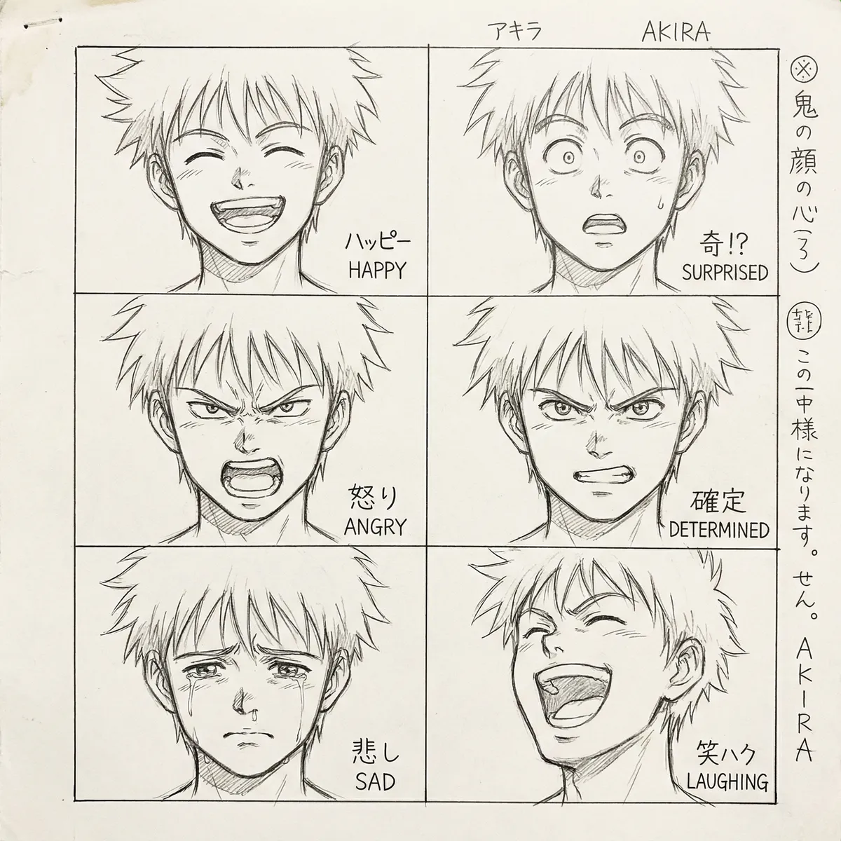 里番 动画角色表情集设定稿